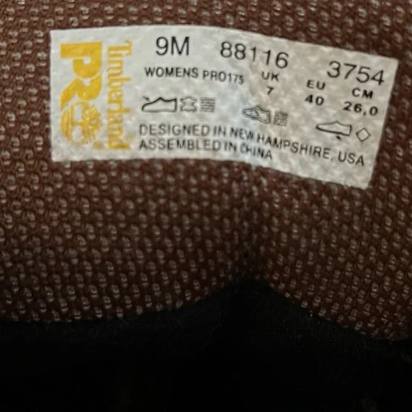 Timberlands PRO | Steel-toe leather boots | size 9 - Picture 4 of 7